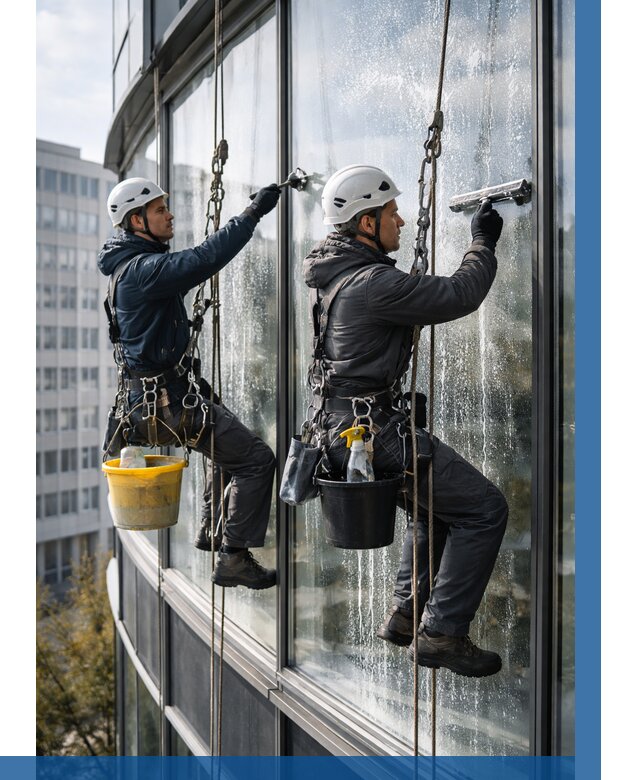 Мойка панорамных окон в Дальнегорске от 361 р. заказать у ВЫСОТНИК-Дль
