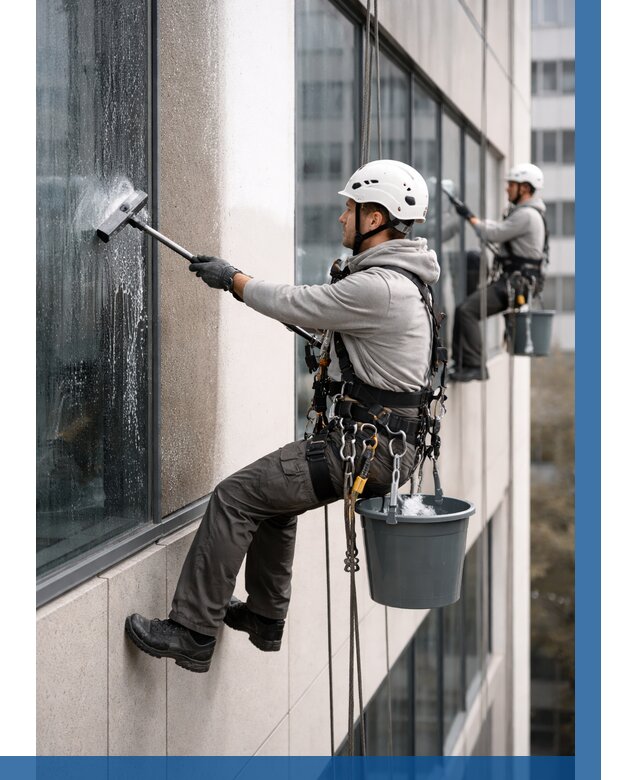 Мойка фасадов зданий в Дальнегорске под ключ от 361 р. | ВЫСОТНИК-Дль