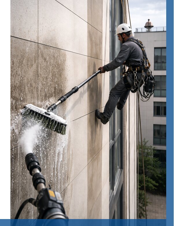 Мойка фасада из керамогранита в Дальнегорске от 309 р. | ВЫСОТНИК-Дль