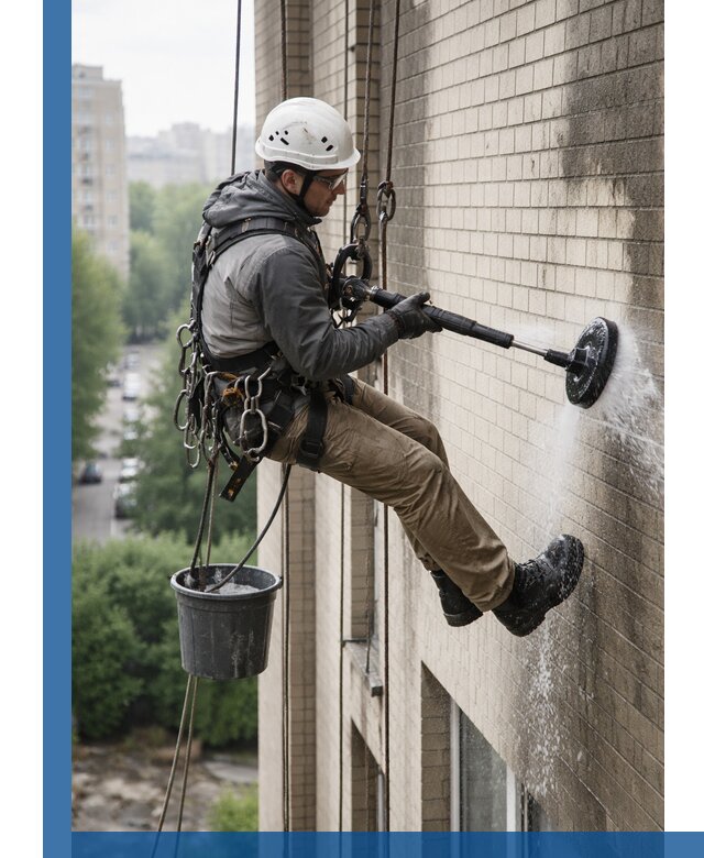 Очистка фасада от копоти в Дальнегорске профессионально и безопасно