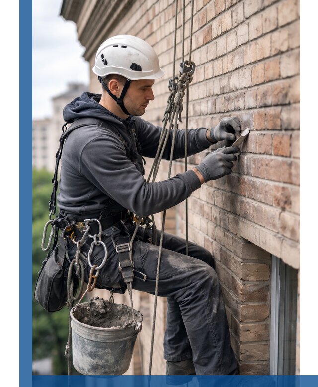 Качественный ремонт кирпичной кладки фасада в Дальнегорске с гарантией