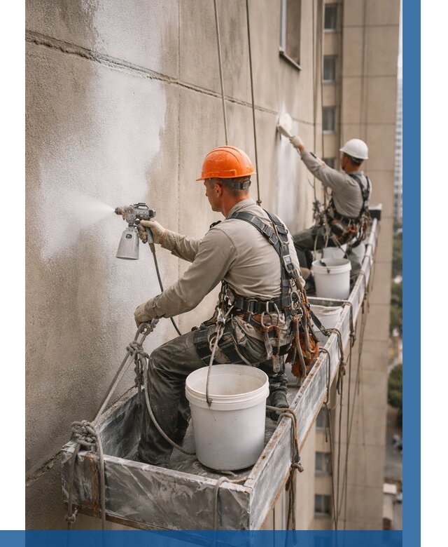 Грунтовка фасада на высоте в Дальнегорске от 124 р. | ВЫСОТНИК-Дль