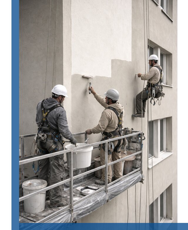 Покраска оштукатуренного фасада в Дальнегорске под ключ с гарантией