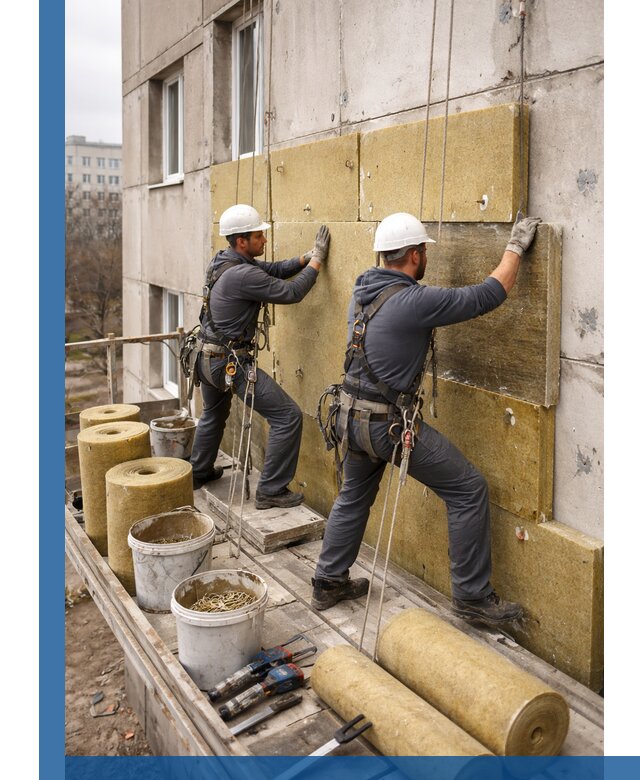 Утепление фасада минватой в Дальнегорске под ключ с гарантией