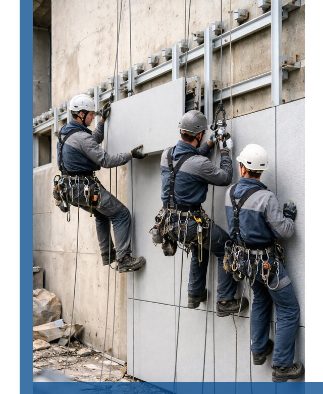 Монтаж вентилируемого фасада в Дальнегорске под ключ с гарантией качества