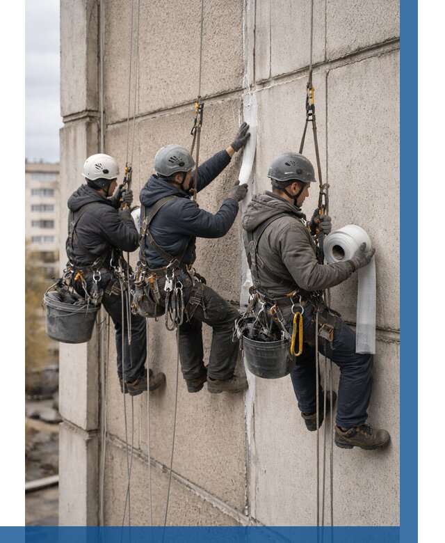 Ремонт межпанельных швов в Дальнегорске от 773 р. | ВЫСОТНИК-Дль