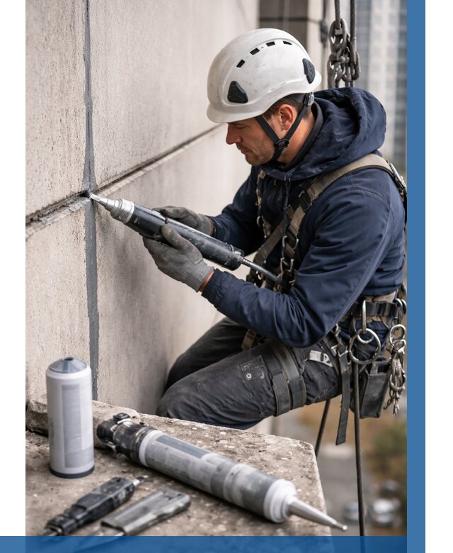 Вторичная герметизация швов в Дальнегорске от 464 р. | ВЫСОТНИК-Дль