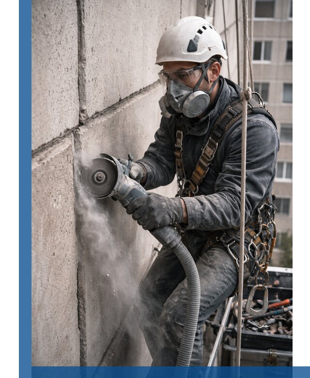 Штробление межпанельных швов в Дальнегорске качественно и быстро