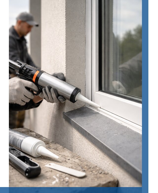 Герметизация монтажных швов окон в Дальнегорске от 670 р. | ВЫСОТНИК-Дль