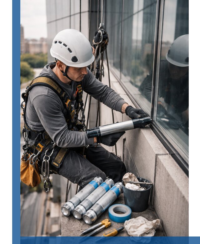 Герметизация стыков витража в Дальнегорске для герметичных фасадов