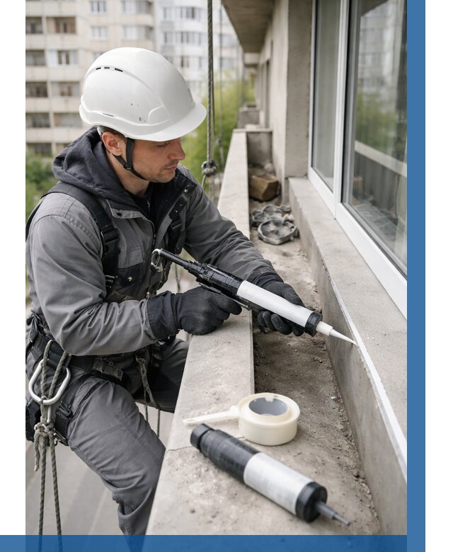 Герметизация швов лоджии в Дальнегорске от 4637 р. | ВЫСОТНИК-Дль