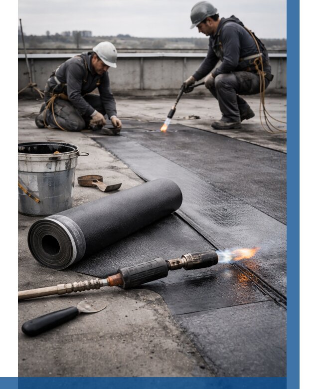 Ремонт рулонной кровли в Дальнегорске от 670 р. | ВЫСОТНИК-Дль