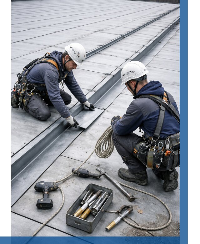 Ремонт фальцевой кровли в Дальнегорске от 721 р. | ВЫСОТНИК-Дль