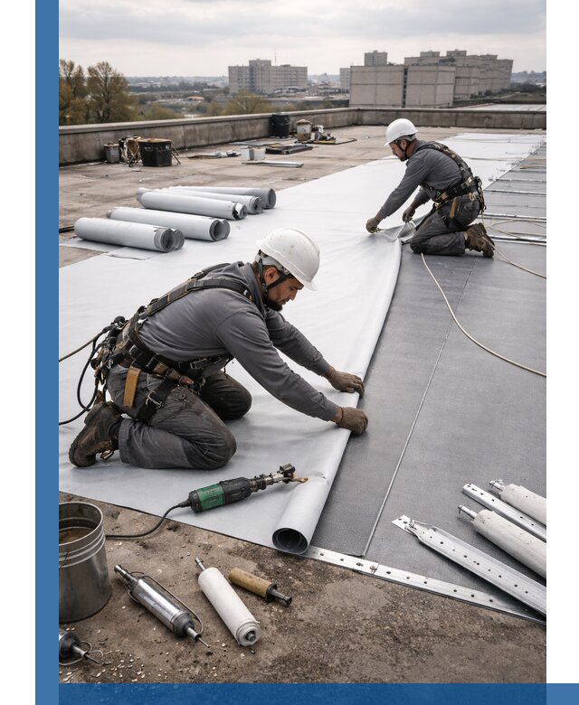 Монтаж мембранной кровли в Дальнегорске для промышленных зданий