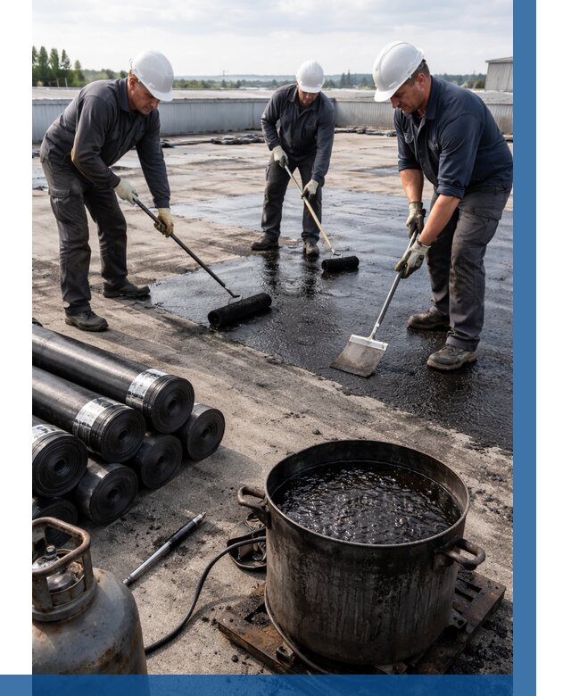 Гидроизоляция кровли мастикой в Дальнегорске от 618 р. | ВЫСОТНИК-Дль