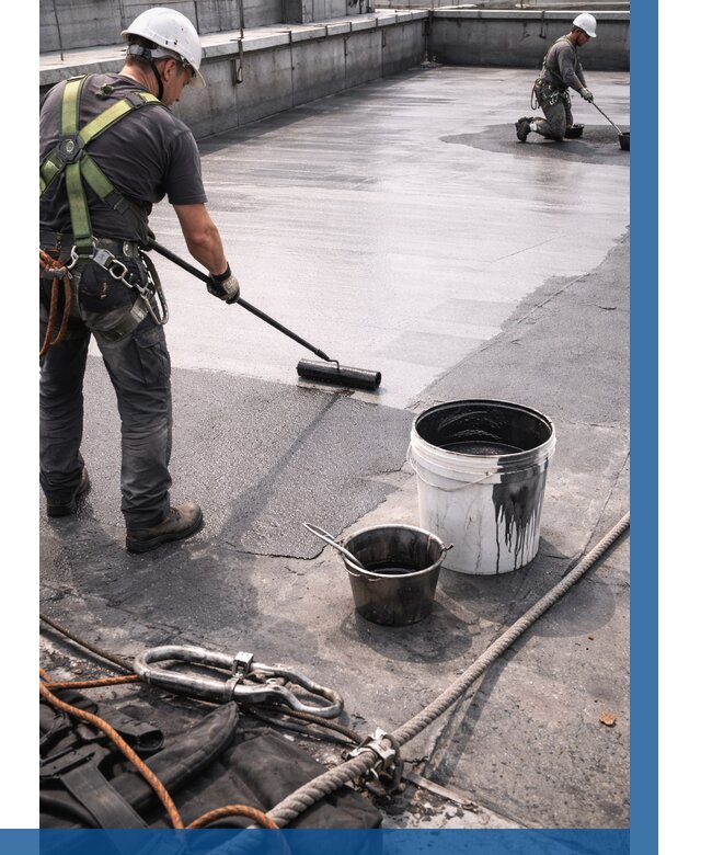 Гидроизоляция кровли жидкой резиной в Дальнегорске от 515 р. | ВЫСОТНИК-Дль