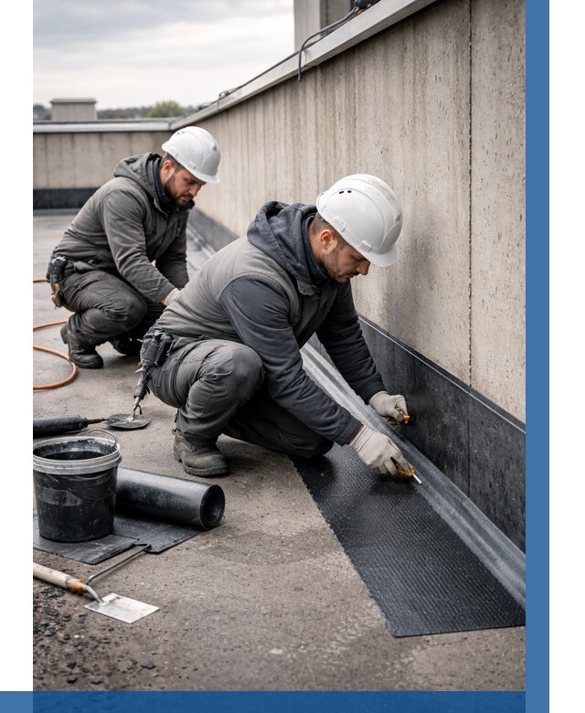 Гидроизоляция примыканий на кровле в Дальнегорске от 927 р. | ВЫСОТНИК-Дль