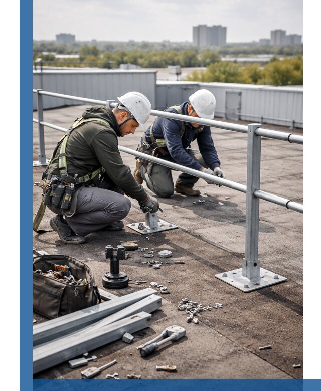 Монтаж кровельного ограждения в Дальнегорске под ключ с гарантией