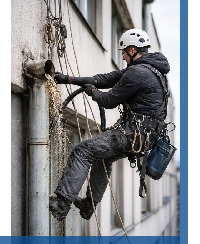 Прочистка водосточных труб в Дальнегорске от 3606 р. | ВЫСОТНИК-Дль