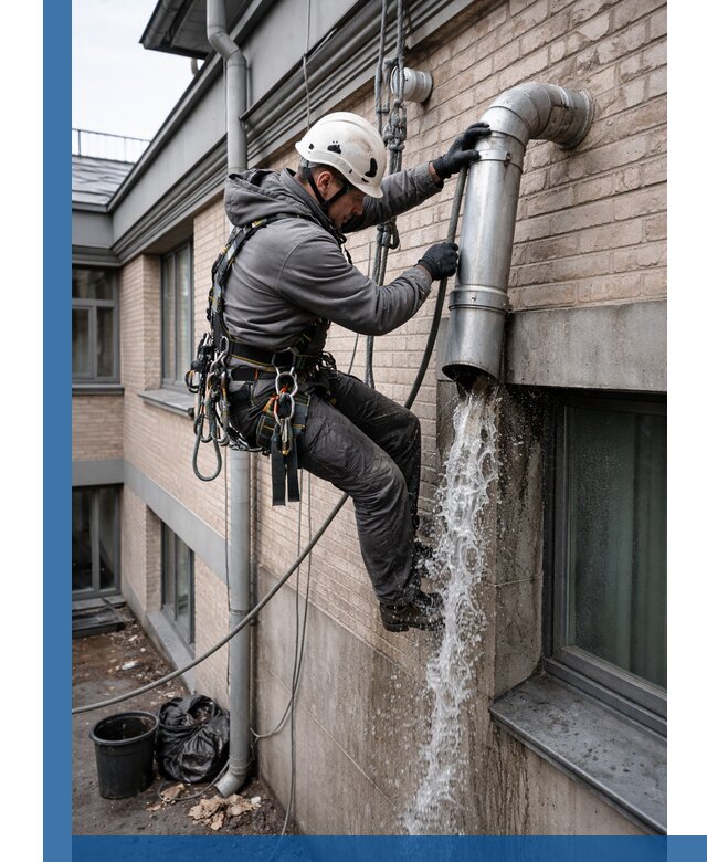 Профессиональная прочистка водосточных труб в Дальнегорске с гарантией