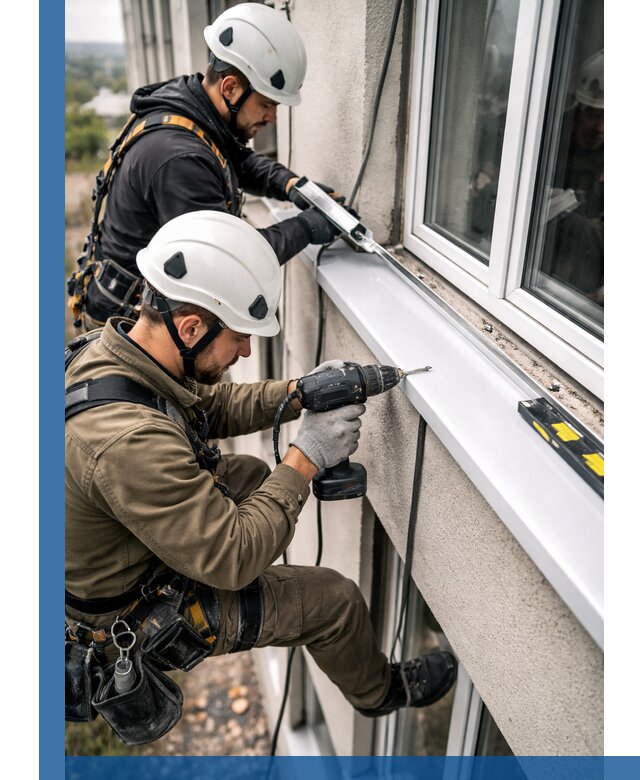 Профессиональный монтаж оконных отливов и отведения воды в Дальнегорске