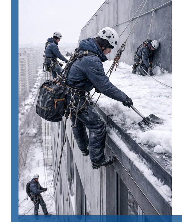 Абонентское обслуживание кровли зимой в Дальнегорске регулярный уход