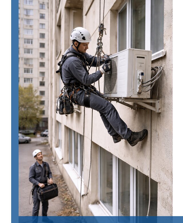 Демонтаж внешнего блока кондиционера в Дальнегорске профессионально