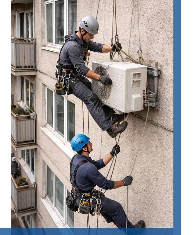 Перенос внешнего блока кондиционера в Дальнегорске от 9274 р.| ВЫСОТНИК-Дль