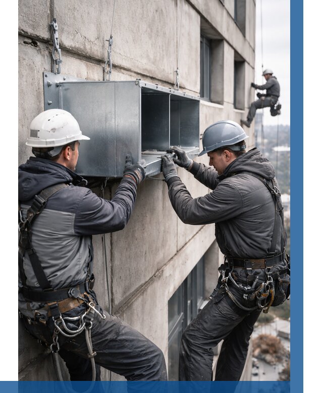 Монтаж вентиляционных коробов в Дальнегорске от 3091 р. | ВЫСОТНИК-Дль