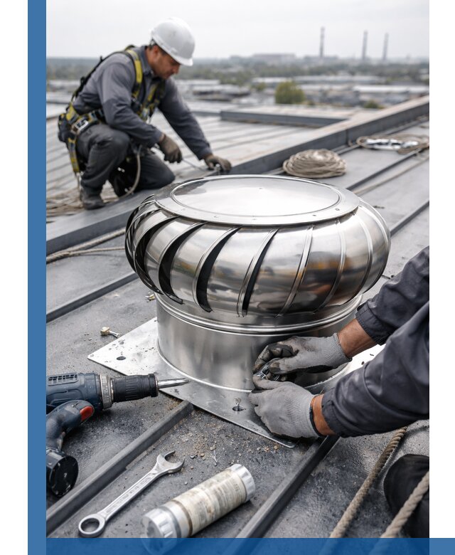 Установка дефлекторов на кровле в Дальнегорске профессионально