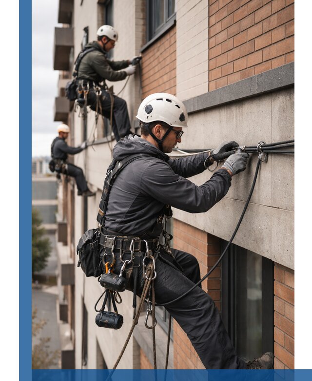 Крепление кабеля на фасаде монтаж и крепеж в Дальнегорске