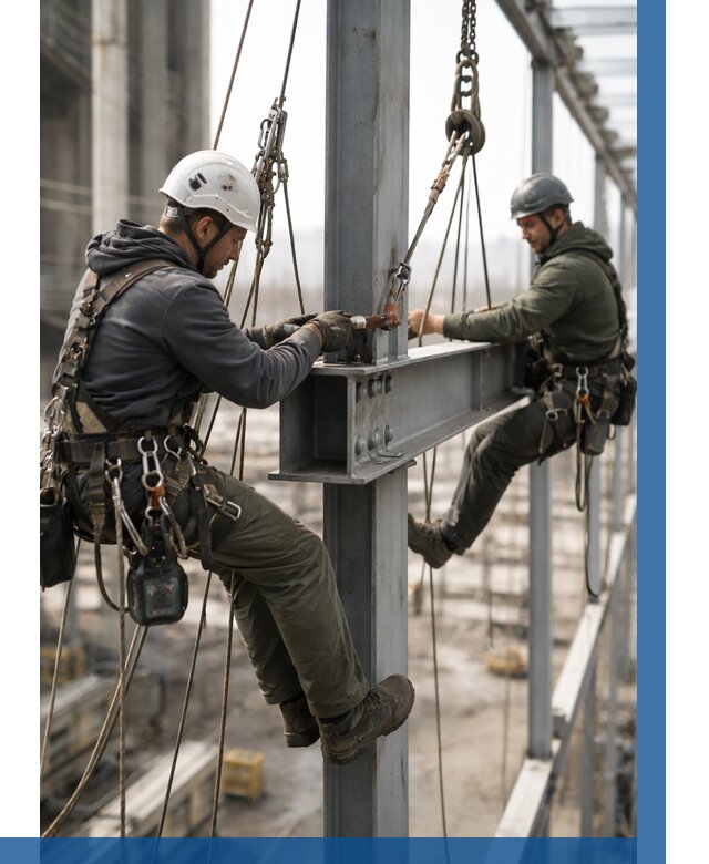 Монтаж металлоконструкций на высоте в Дальнегорске от 3606 р. | ВЫСОТНИК-Дль