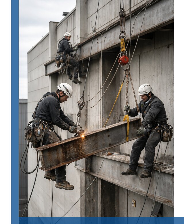 Демонтаж металлоконструкций на высоте в Дальнегорске под ключ