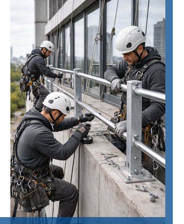 Монтаж ограждений на высоте в Дальнегорске, от 1236 р. | ВЫСОТНИК-Дль