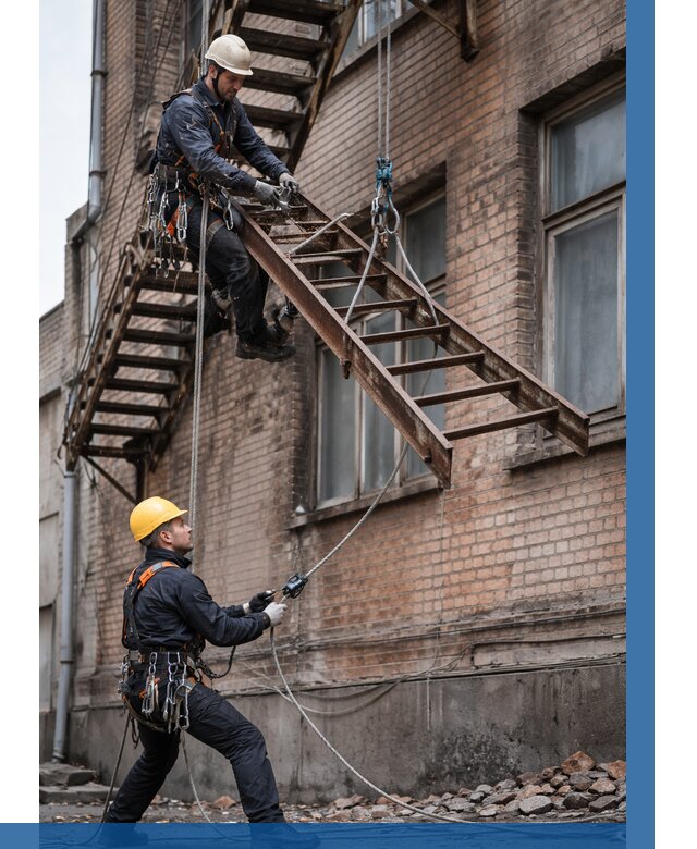 Демонтаж пожарной лестницы в Дальнегорске от 12365 р. | ВЫСОТНИК-Дль