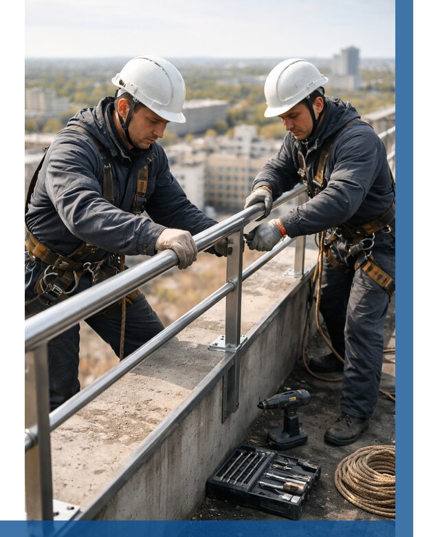 Монтаж перил на высоте в Дальнегорске от 2576 р. | ВЫСОТНИК-Дль