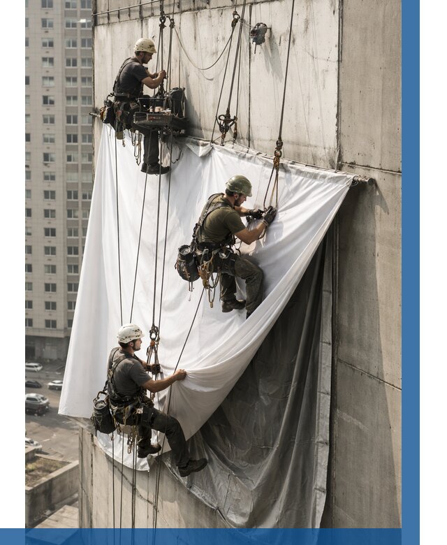 Замена баннерного полотна в Дальнегорске от 6698 р. | ВЫСОТНИК-Дль—заказать