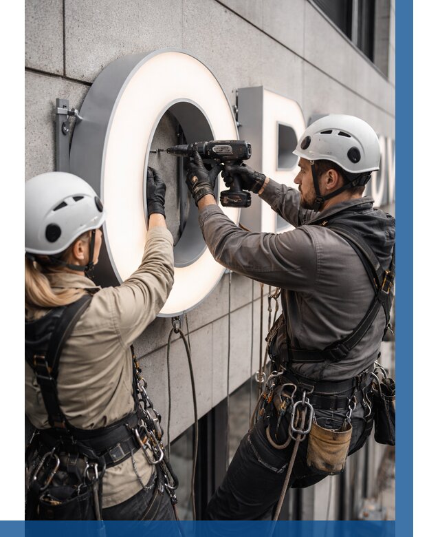 Монтаж световых букв в Дальнегорске от 3091 р. под ключ ВЫСОТНИК-Дль