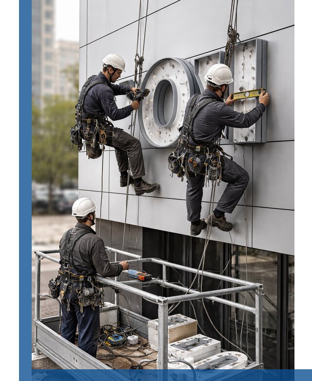 Профессиональный монтаж световых букв в Дальнегорске под ключ