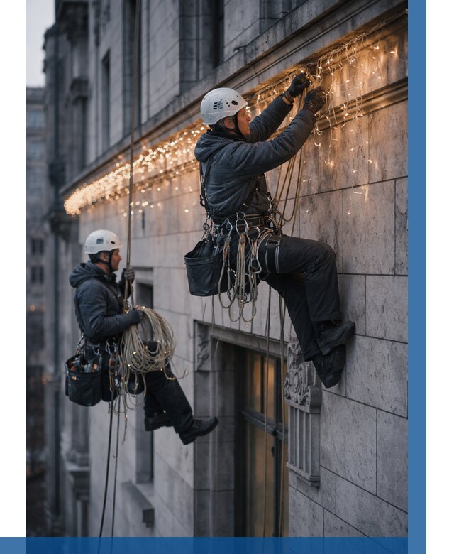 Монтаж новогодней иллюминации в Дальнегорске от 8758 р. | ВЫСОТНИК-Дль