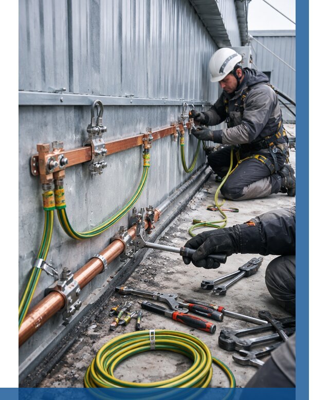 Монтаж заземления здания в Дальнегорске от 25760 р. | ВЫСОТНИК-Дль