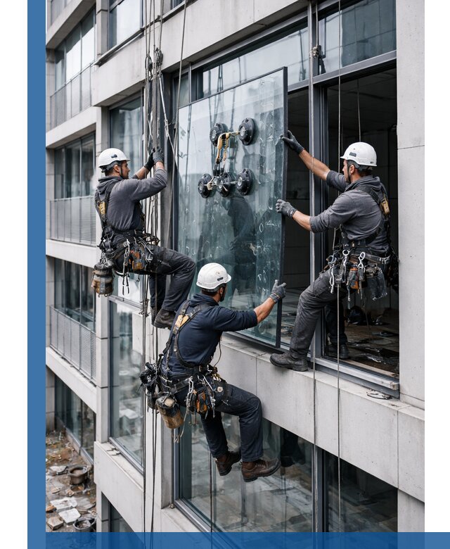 Фасадное остекление и монтаж витражей зданий в Дальнегорске под ключ