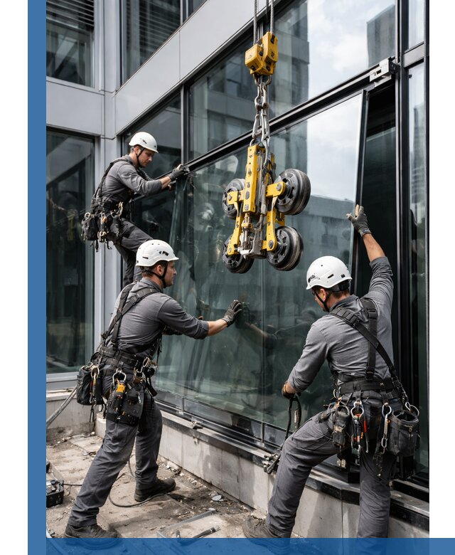 Структурное остекление фасадов в Дальнегорске монтаж и обслуживание