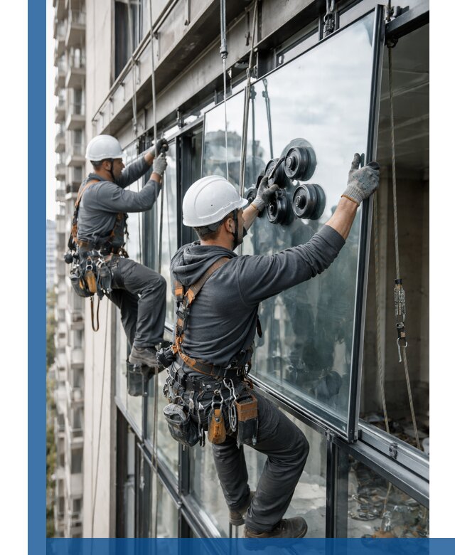 Витражное остекление фасадов и лоджий в Дальнегорске под ключ