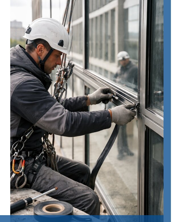 Ремонт витражных конструкций в Дальнегорске от 3606 р. | ВЫСОТНИК-Дль