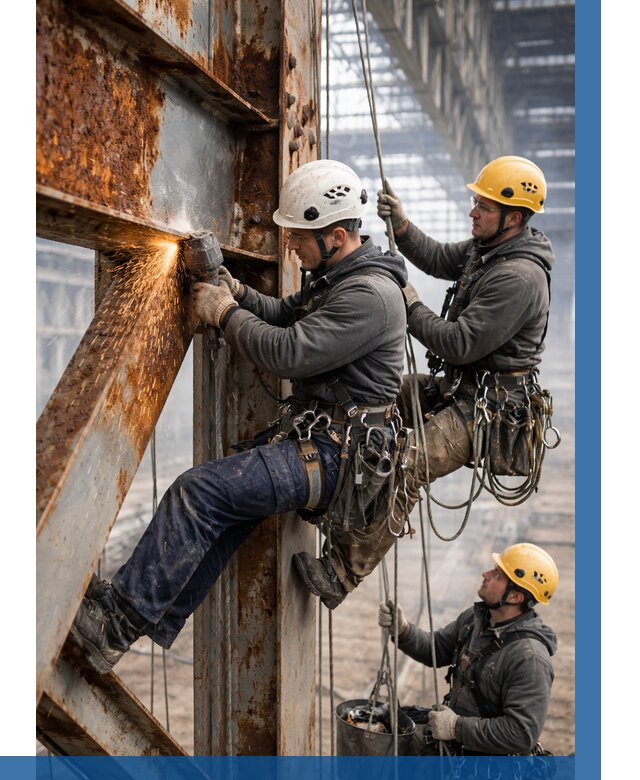 Зачистка металла от ржавчины в Дальнегорске от 361 р. | ВЫСОТНИК-Дль