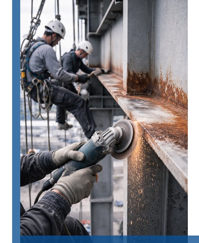 Зачистка металла от ржавчины и подготовка поверхностей в Дальнегорске