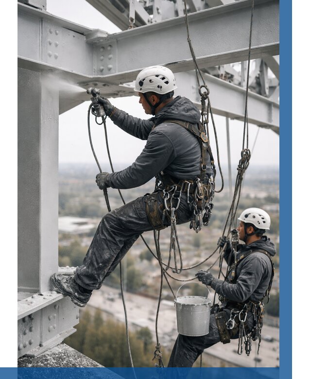 Покраска металлоконструкций на высоте в Дальнегорске 361 р |ВЫСОТНИК-Дль