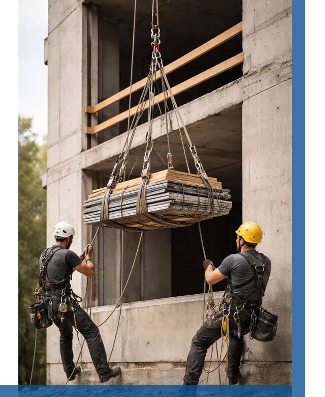 Подъем материала на этаж веревками в Дальнегорске от 1546 р. | ВЫСОТНИК-Дль