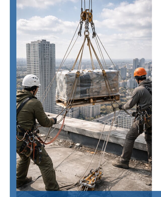 Подъем и монтаж крупногабаритных грузов на крышу в Дальнегорске